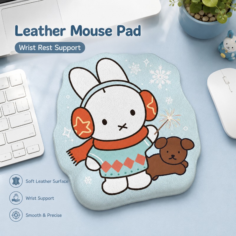 Desk Mat Leather - Alfombrilla de ratón de cuero Anime