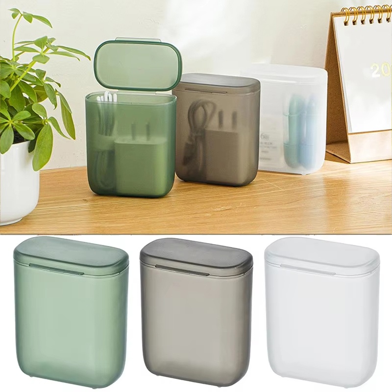 Home Office Call Center - Caja de almacenamiento transparente para cables