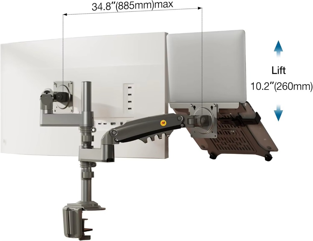 Soporte para portátil combinad - Monitor Arm Dual reseña y precio