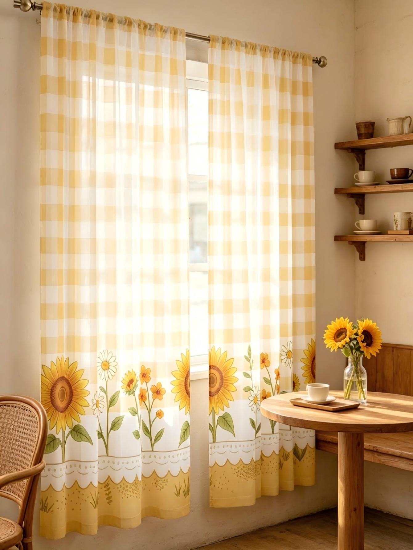 2 Cortinas Transparentes con E - Home Office Rate reseña y precio