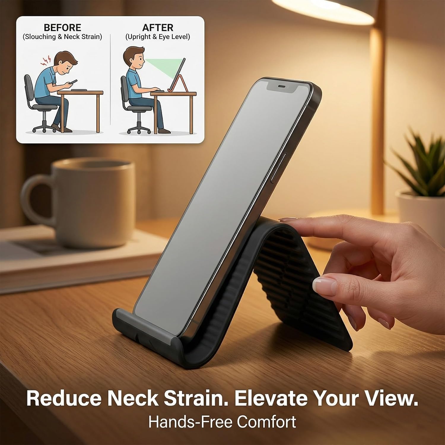 Soporte de silicona plegable y - Home Office Call Center reseña y precio
