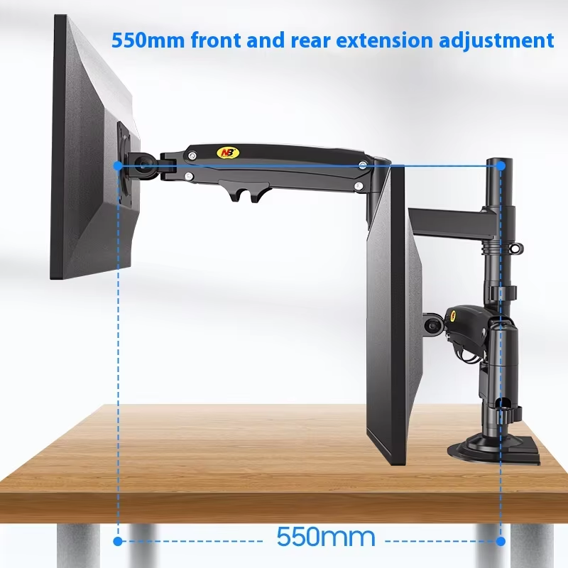 Soporte de Aluminio para Dos M - Monitor Arm Dual reseña y precio