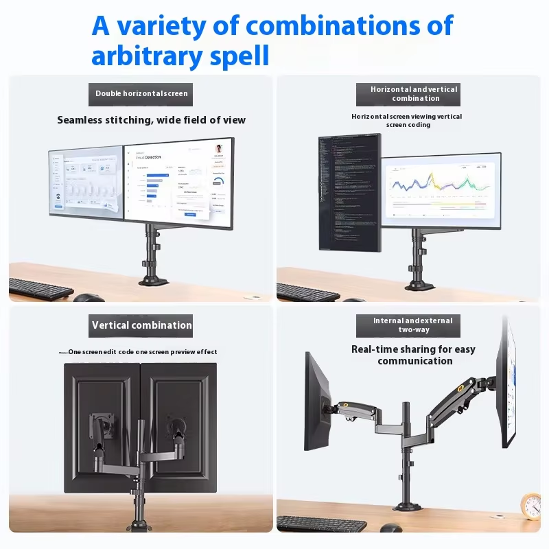Soporte de Aluminio para Dos M - Monitor Arm Dual reseña y precio