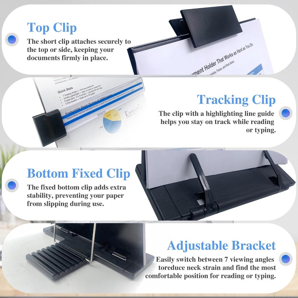 Soporte de Documentos Ajustabl - Document Holder Stand reseña y precio